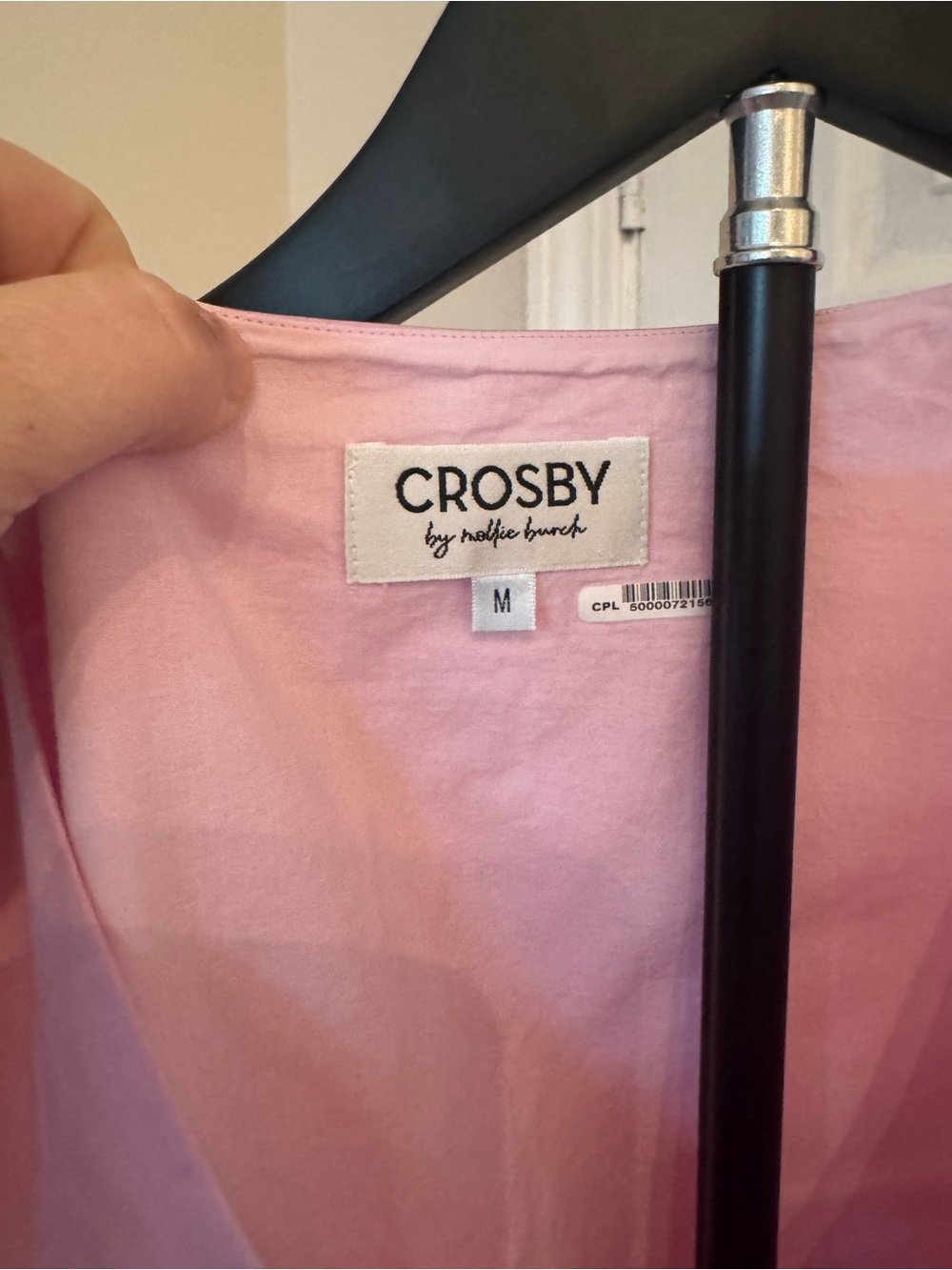 CROSBY by Mollie Burch Pink, Hot Pink & Brown Colorblock Puff-Sleeve Dress - Picture 4 of 4